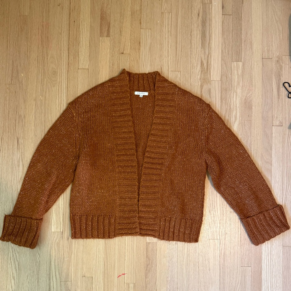 Women's Brown z supply knit sweater